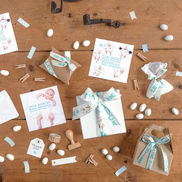 nastro personalizzato battesimo nei colori pastello