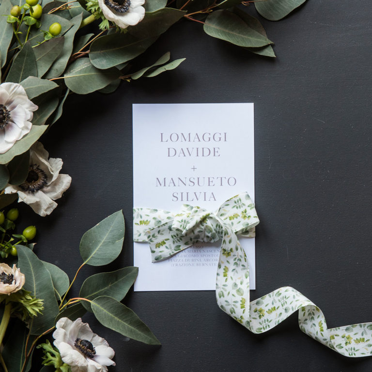 nastro personalizzato eucalipto